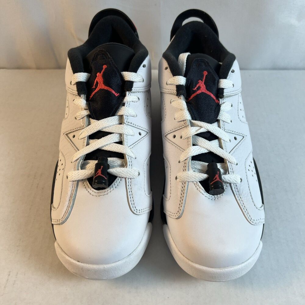 Nike Air Jordan 6 Low White Infrared Kids Shoes Size 6.5Y